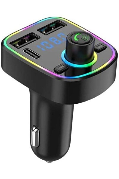 cosmostech Car C2 Araç Fm Transmitter 5.3 Bluetooth Araç Kiti Hızlı Şarj Qc 3...