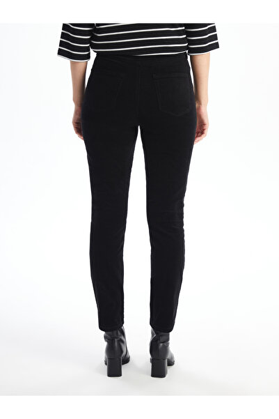 LC Waikiki Dar Fit Kadife Kadın Pantolon