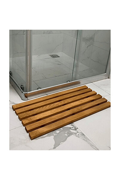 Reyo Ξύλινο Χαλάκι Μπάνιου με Σχοινί, Χαλάκι Μπαλκονιού Κήπου 30x50cm