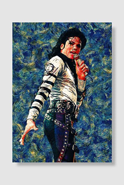 kubdekor Michael Jackson Popart Poster Dekoratif Modern Sanatsal Duvar Poster