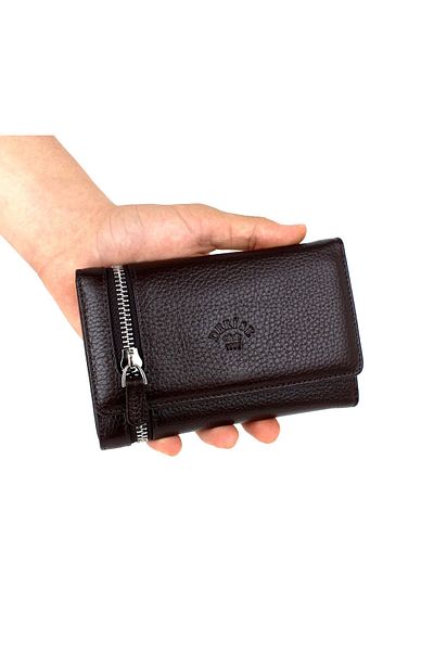 deri,se club Women's Brown Genuine Leather Wallet Card Holder