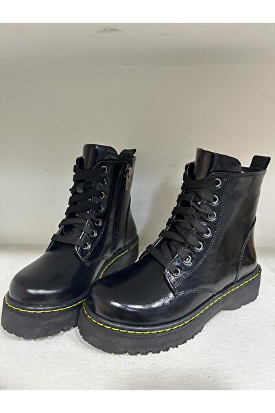 Bağcı ÇOCUK HAKİKİ DERİ BOT SİYAH RUGAN DERİ