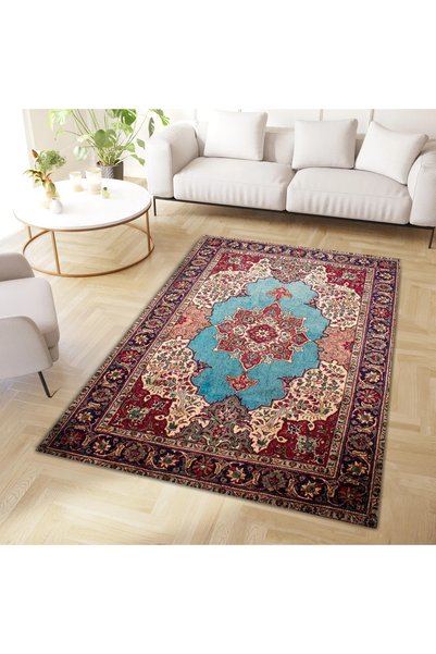 Rugs Modern Halı مجموعة Cansu سجادة زخرفية حديثة منسوجة متعددة الألوان ومزخرف...