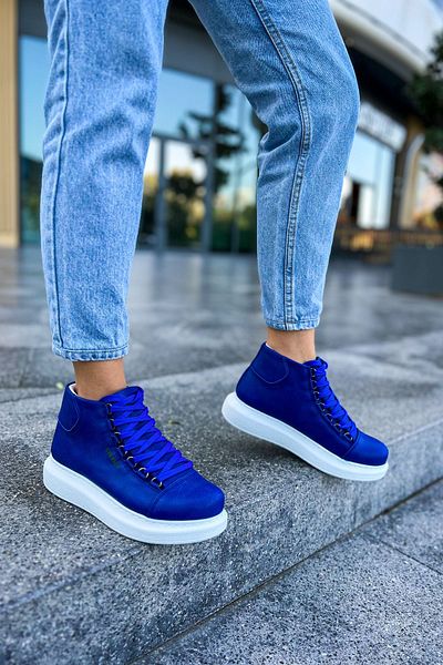 Ramer CH258 CBT Roma - Γυναικείες μπότες Sax Blue