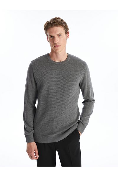 LC Waikiki Crew Neck Long Sleeve Men's Knitwear Sweater