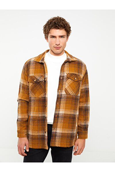LC Waikiki Comfortable Fit Long Sleeve Men's Lumberjack Shirt Jacket
