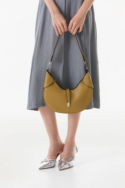 Fulla Moda Faux Leather Zipper Bag