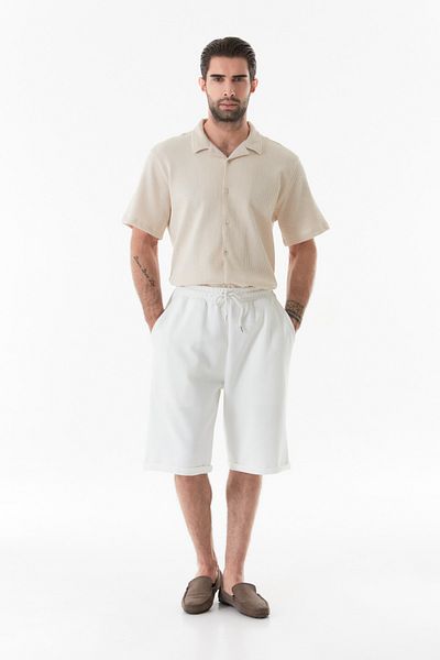 Fulla Moda Double Leg and Waist Lace Up Shorts