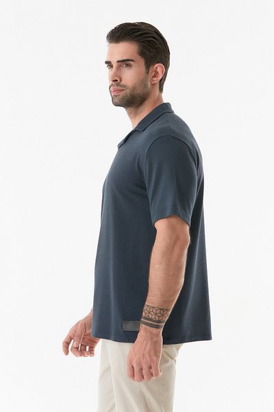 Fulla Moda Μπλουζάκι Polo Neck - Απλό σχέδιο