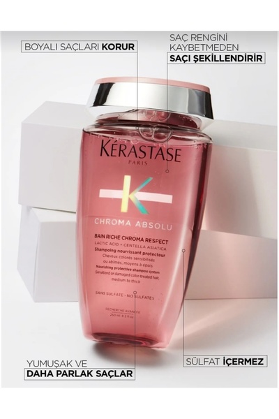 Kerastase Chroma Absolu Bain Riche Boyalı saçlar için Besleyici ve Koruyucu F...