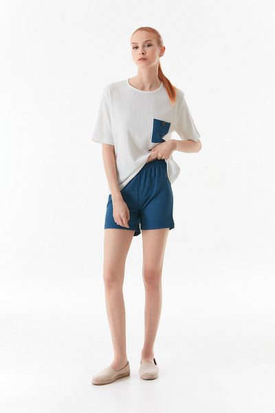 Fulla Moda Pocketed Wrapped Fabric Shorts Set