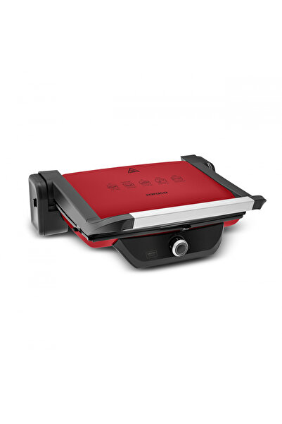 Karaca Gastro Classic Izgara ve Tost Makinesi Matte Red 6 Dilim Kapasiteli