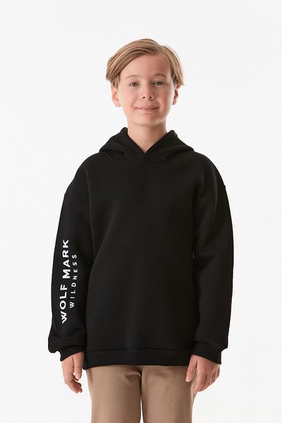 Fulla Moda Базов суичър с качулка за момче