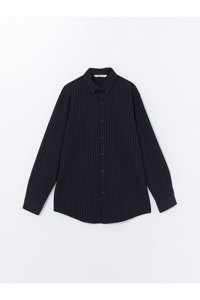 LC Waikiki Slim Fit Long Sleeve Dobby Men's Shirt