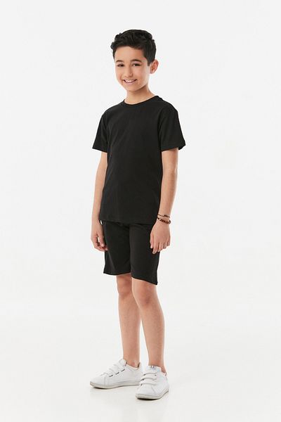 Fulla Moda طقم شورت للجنسين برباط على الخصر