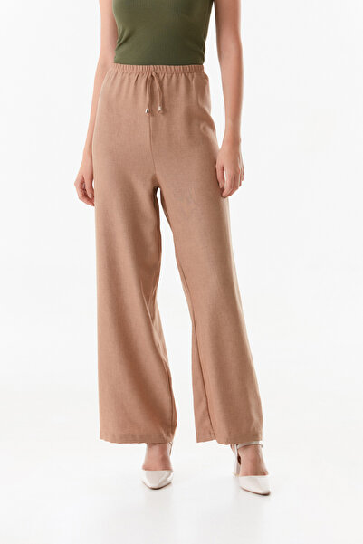 Fulla Moda Palazzo Fabric - Elastic Waist Trousers