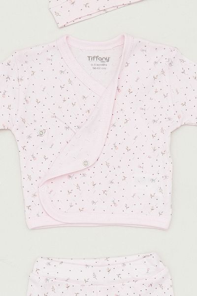 Fulla Moda 3-Piece Printed Double-Breasted Collar Set for Girls