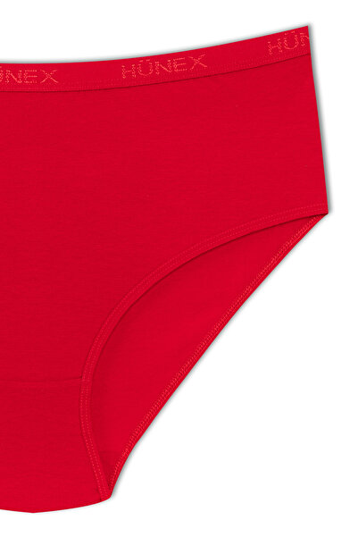 HNX 3'lü Pamuklu Yüksek Bel Büyük Beden Kadın Külot