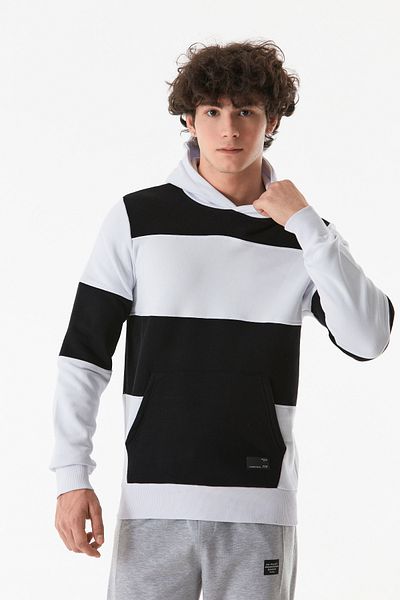 Fulla Moda Φούτερ με κουκούλα 3 κλωστών με κουκούλα καγκουρό
