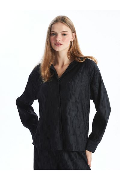 LC Waikiki Textured Oversize Women's Shirt