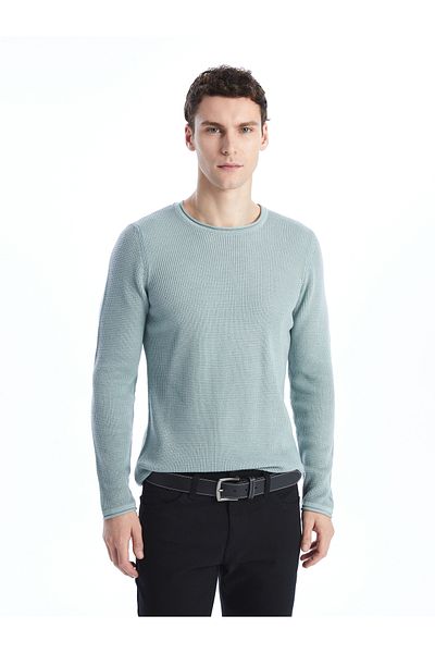 LC Waikiki Crew Neck Long Sleeve Men's Knitwear Sweater