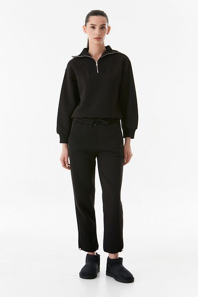 Fulla Moda Jogger Sweatpants with Stopper - Elastic Waist