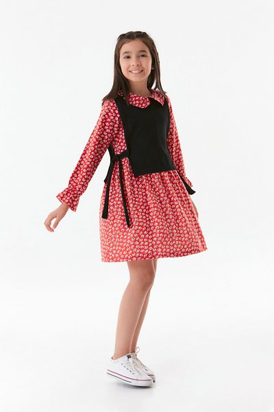 Fulla Moda Girl - Floral Printed Bolero Dress