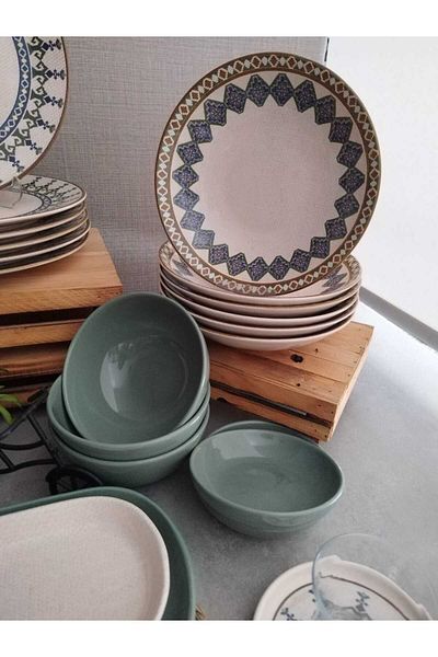Demet Çeyiz Aksesuar Breakfast Dining Set for 6 People