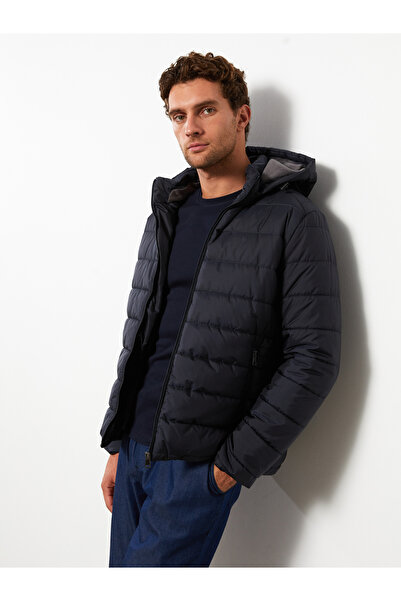 LC Waikiki Szabványos formázható kapucnis férfi kabát