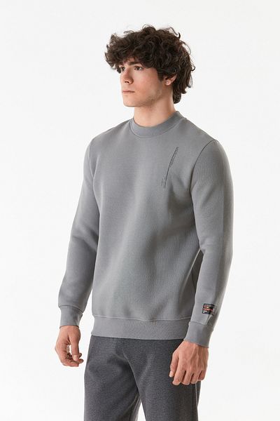 Fulla Moda Φούτερ με λαιμόκοψη με 3 κλωστές