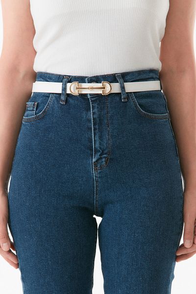 Fulla Moda Cureaua eleganta cu catarama dubla