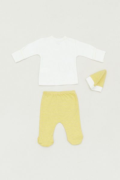 Fulla Moda Set of 3 Girls - Striped Double Breasted Collar Set