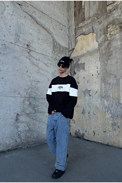 serline Parçalı 1994 Nakışlı Sweatshirt