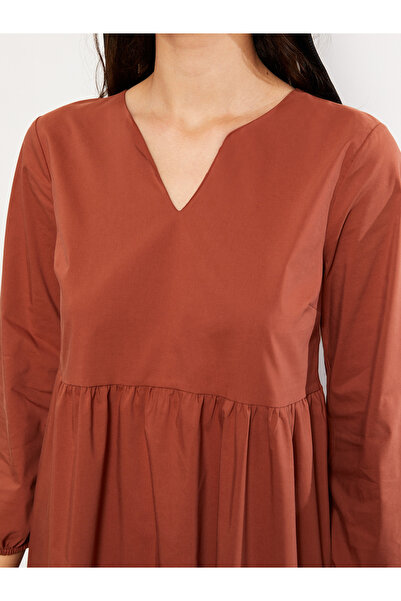 LC Waikiki Γυναικείο πουκάμισο φόρεμα με απλό γιακά