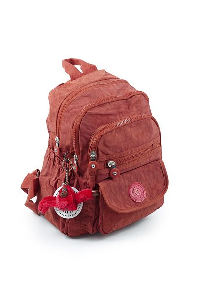 İMAKS Small Size Crinkle / Clinker Waterproof Fabric Multi-Compartment Casual Women's Backpack Tile 8317