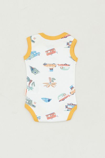 Fulla Moda Boy's Bodysuit - Crew Neck, Printed