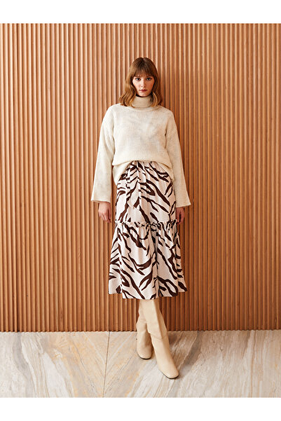 LC Waikiki Rolákový dámský úpletový svetr – pevný dlouhý rukáv