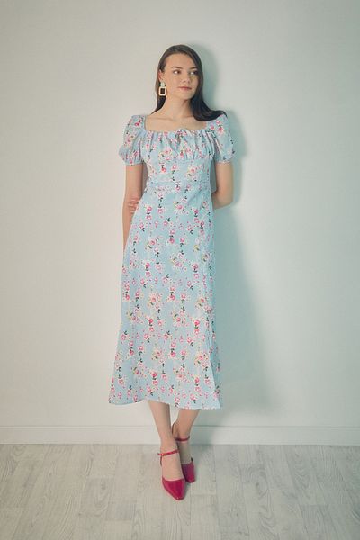 Fulla Moda Φόρεμα με φλοράλ στάμπα με σχισμή