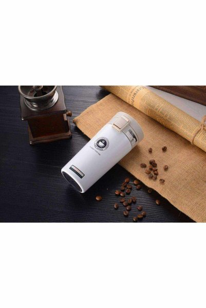 FLYON Single Hand Bass Inner Stainless Steel Thermos 380 Ml Travel Mug Leak Proof Double Layer Snape with Filter