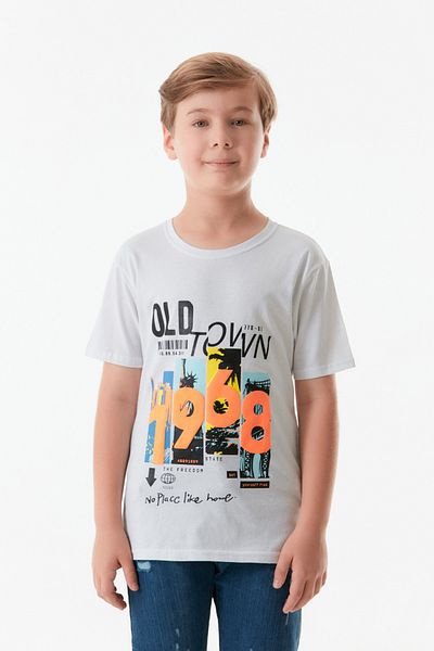 Fulla Moda Boy - Crew Neck and Printed T-Shirt