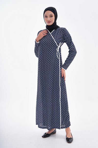 miss ledonna Πουά Πλαϊνό Φόρεμα Προσευχής
