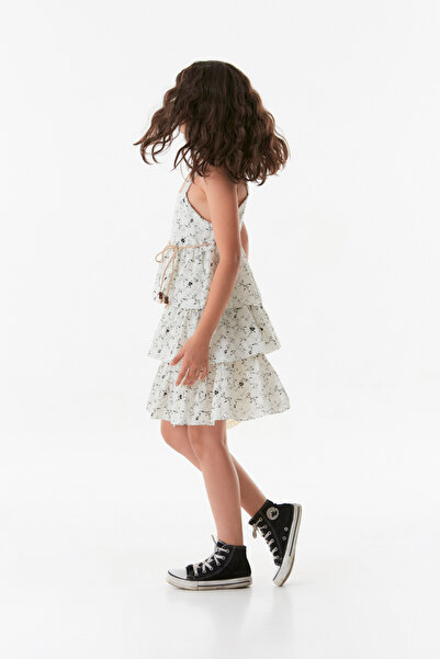 Fulla Moda Girl's Dress - Floral Print, Ruffle and Hat
