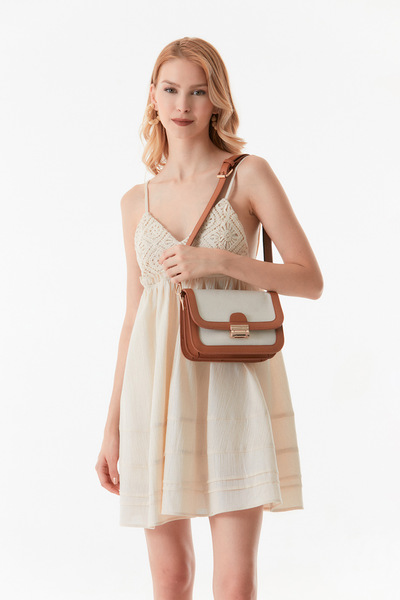 Fulla Moda Linen Handbag - Simple and Stylish Design