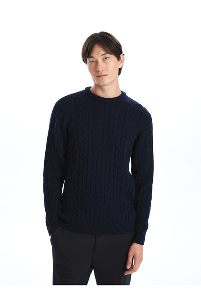 LC Waikiki Crew Neck Long Sleeve Men's Knitwear Sweater