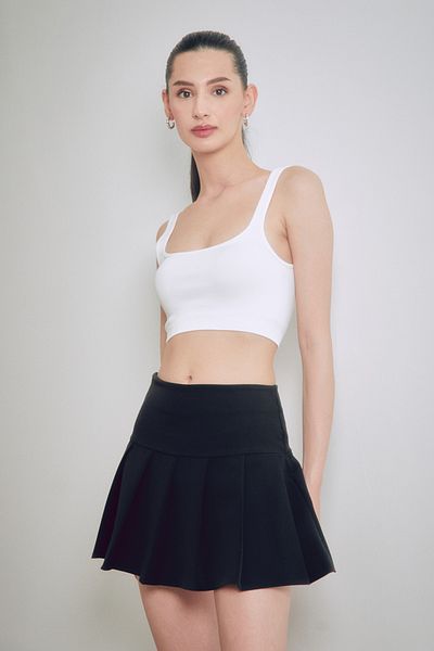 Fulla Moda Ribbed Crop Bustier - Κομψή σχεδίαση
