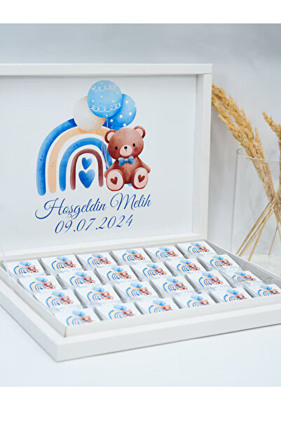pandart Hoşgeldin Bebeğim Yenidoğan Bebek Çikolatası Isimli Çikolata