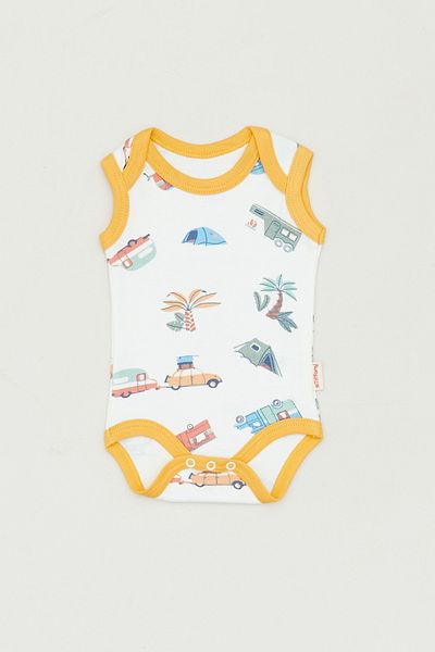 Fulla Moda Boy's Bodysuit - Crew Neck, Printed