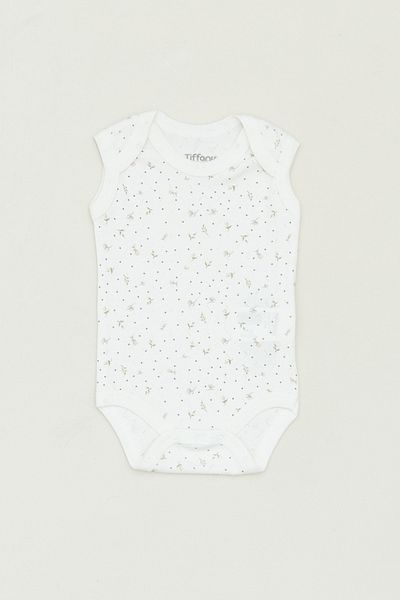 Fulla Moda Crew Neck Girl's Bodysuit - Printed