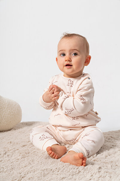 Bubbles Set of 2 100% Organic Cotton - Giraffe Print Baby