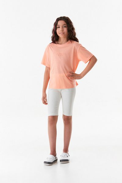 Fulla Moda Girl's Text Embroidered T-Shirt
